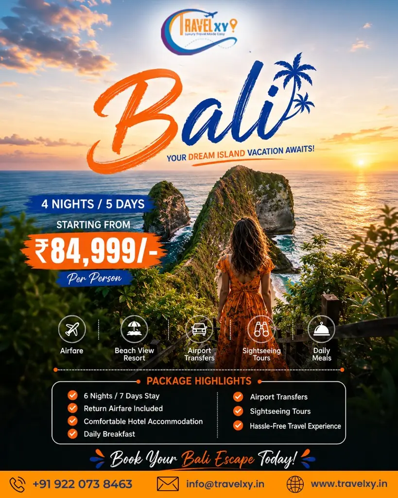 Bali vacation campaign for Travelxy